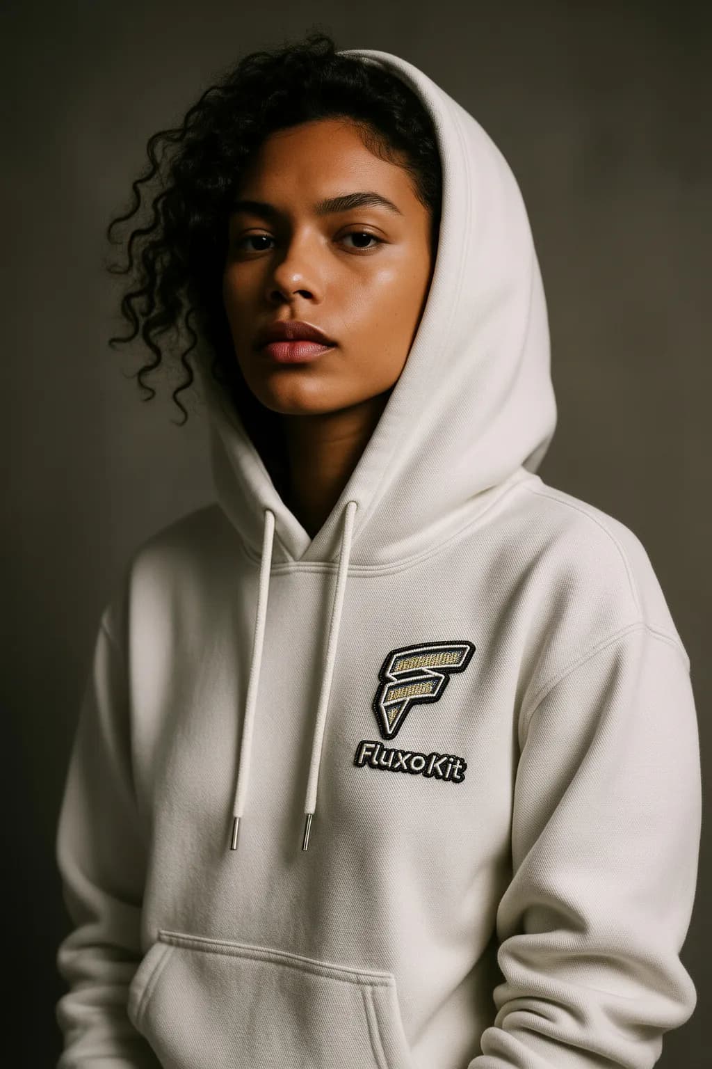 Patch bordado em hoodie