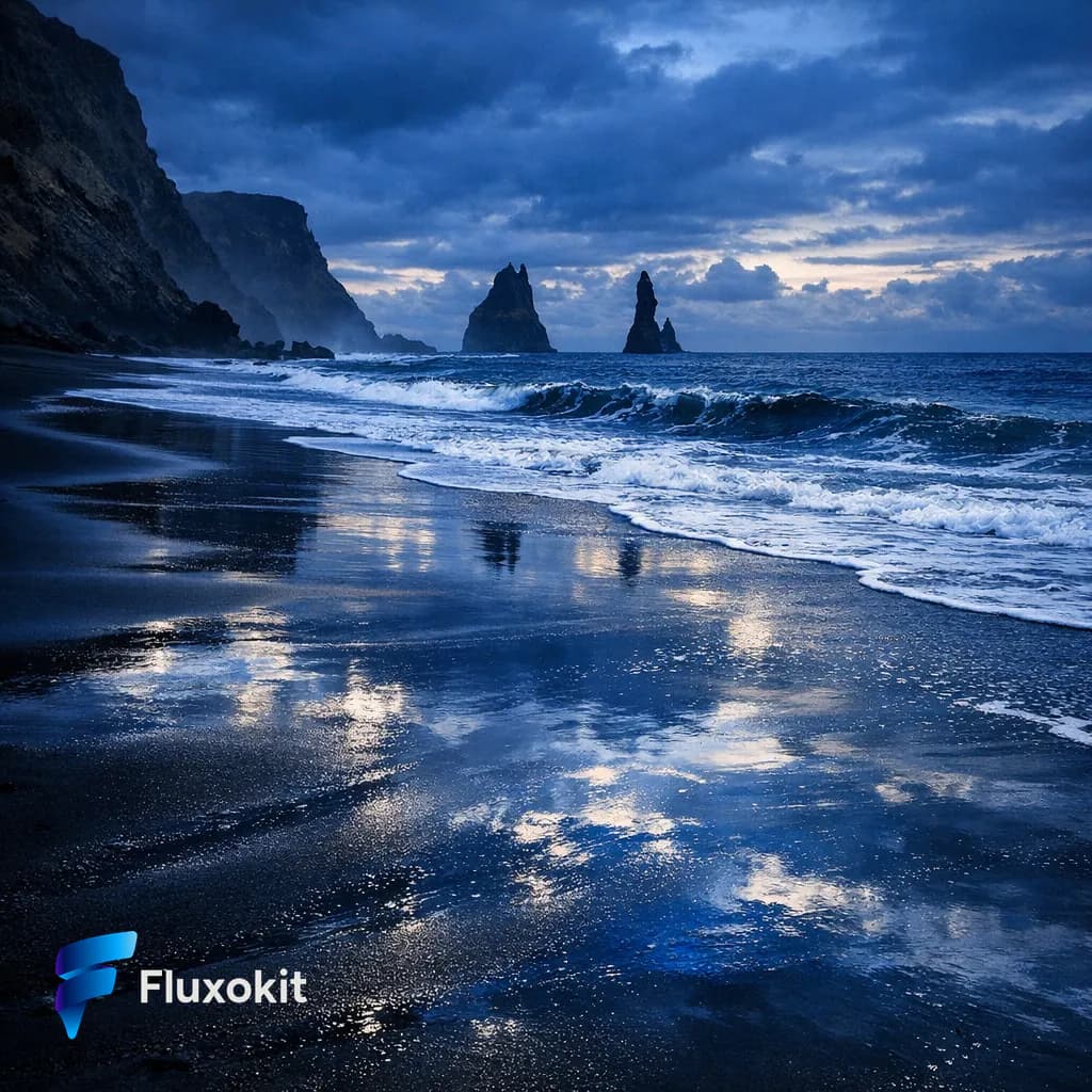 Iceland Black Sand
