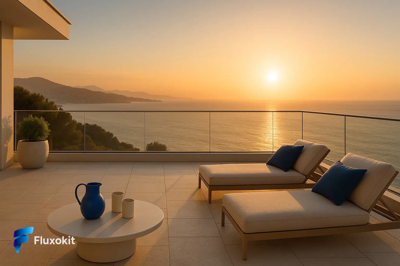 Riviera Francesa ao Amanhecer