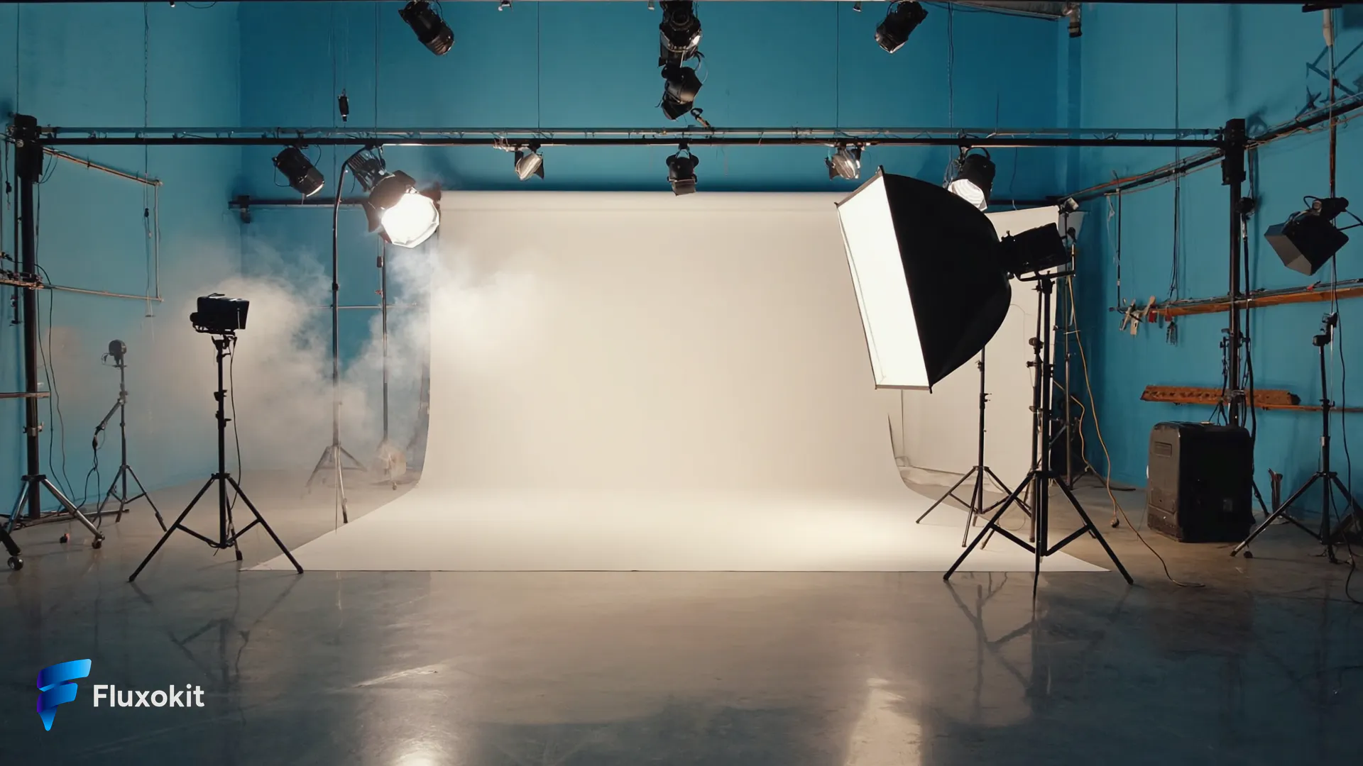 Estúdio com Spotlights